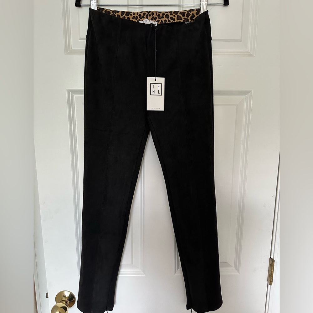 NWT* THML Suede ankle zip pants - Size Small